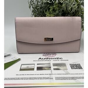 Kate Spade Authenticated Laurel Way Liana Pink Blush Zip Wallet WLRU2840